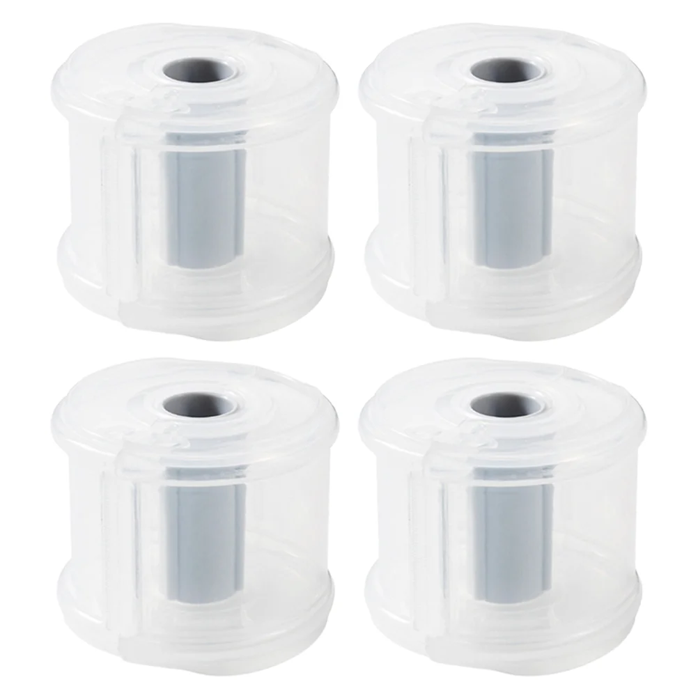 4 Pcs Tape Storage Box Household Dispenser Paper Holder Plastic Washi Accessory