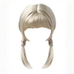 Jusuns BJD Wigs  JD676 9-10inch 10-11inch  11-12inch Double Ponytail Braid Synthetic Mohair Doll Hair Fashion Doll Accessories