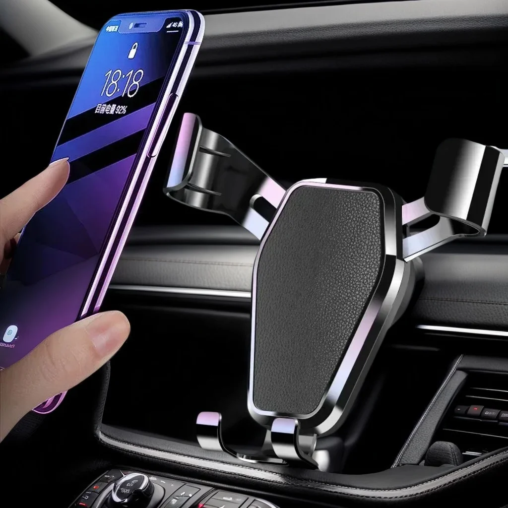 Universal Gravity Auto Phone Holder - Air Vent Clip Mount GPS Stand for iPhone Samsung