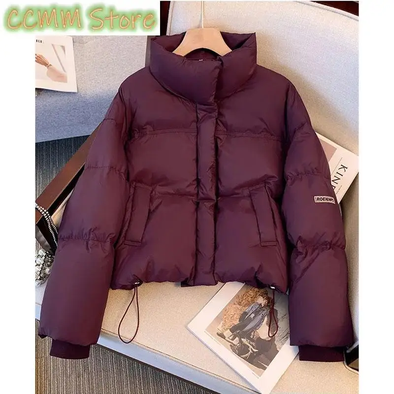 Women Down Cotton-Padded Jacket Girl Winter Warm Cotton Padded Coat Short Bread Outwear Ladies Down Jacket Thicken Outwear