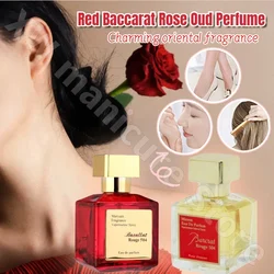 Czerwony Baccarat Rose Oud Perfumy z drewna agarowego Długotrwały zapach Romantyczny słodki wypadek Uroczy temperament Świeży i naturalny