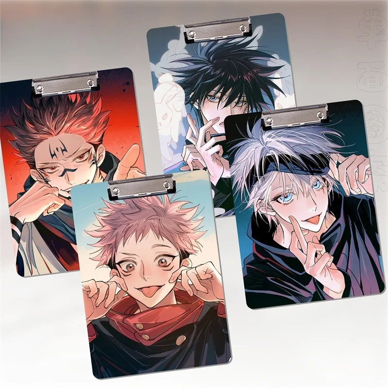 حار أنيمي Jujutsu Kaisen ملف جبيرة شخصيات كرتونية طباعة الإبداعية A4 الكتابة لوحة PP وسادة لوازم مكتبية #2
