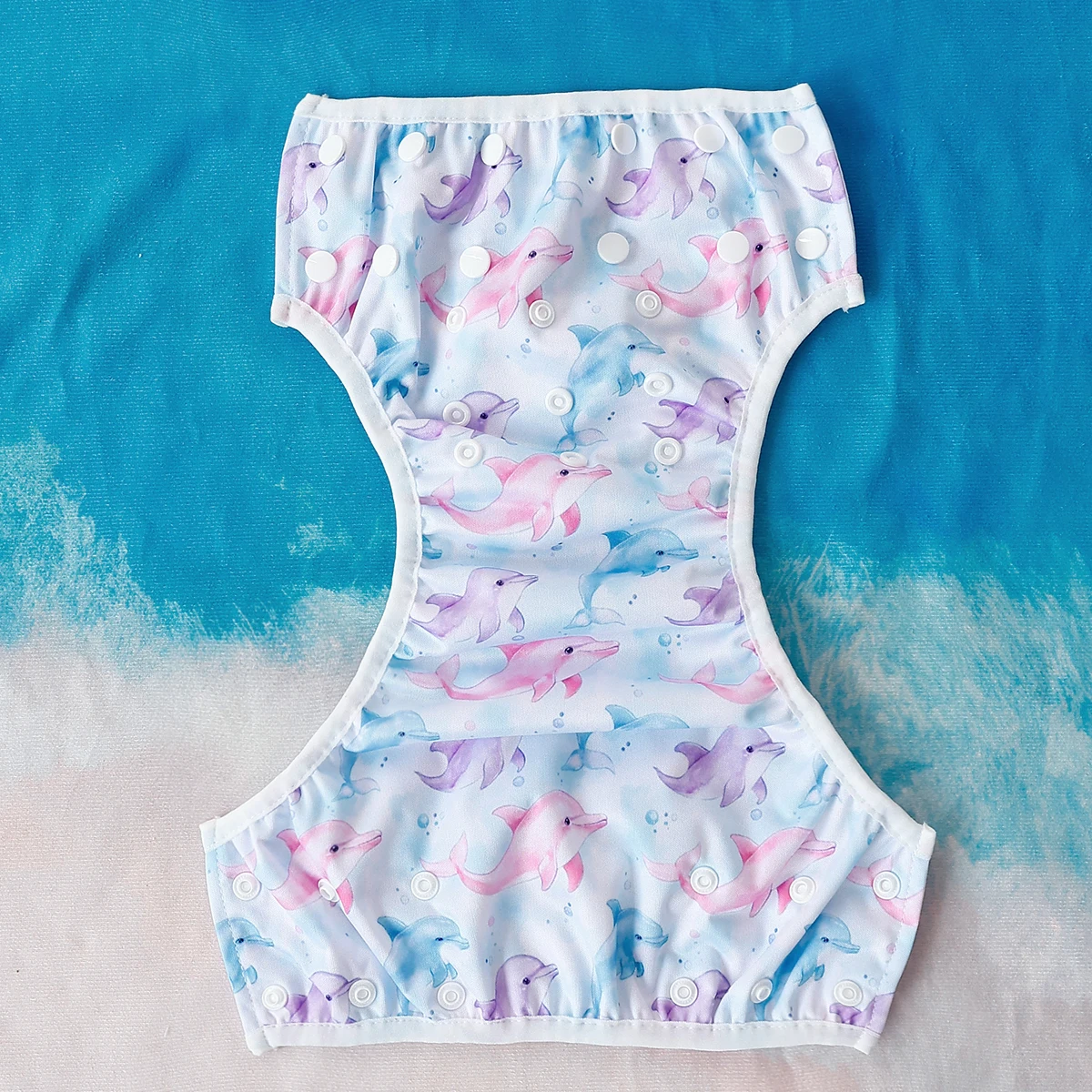 Elinfant 3 قطعة قماش شبكي حفاضات سباحة داخلية قابلة للغسل لحمام السباحة والشاطئ وسراويل تدريب سروال سباحة داخلي للأولاد والبنات 3-15 كجم