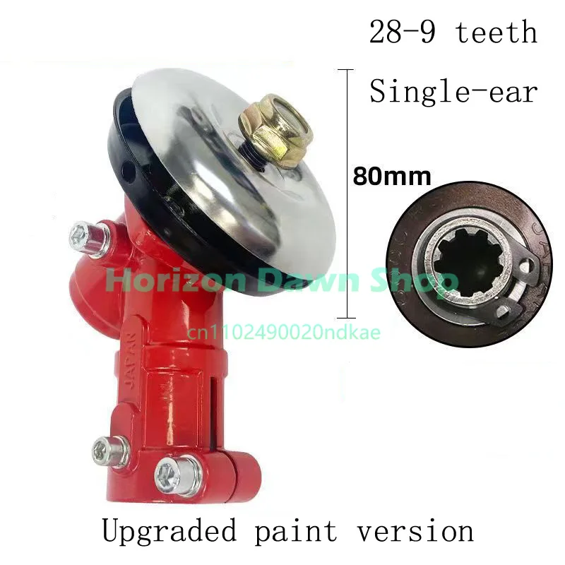 1pc Brush Cutter Trimmer Replace Gear Head Red Gearhead Gearbox 26/28mm Diameter 9-teeth Brushcutter