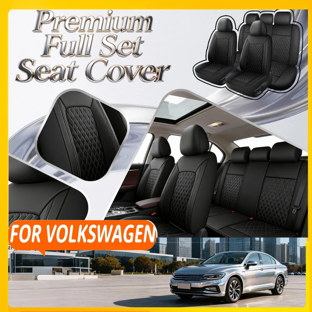 5-seater car seat cover For Volkswagen For Tiguan Touran Passat Golf(MK6) Jetta T-Roc(Karoq) Golf(MK7) POLO Golf(MK8)