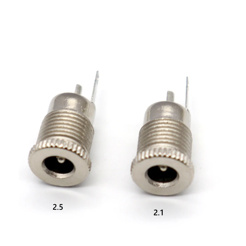 【10-2PCS】5.5x2.1mm 5.5x2.5mm  DC Power Plug Male Female Jack Socket Nut Panel Mount DC Power Adapter Connector DC099