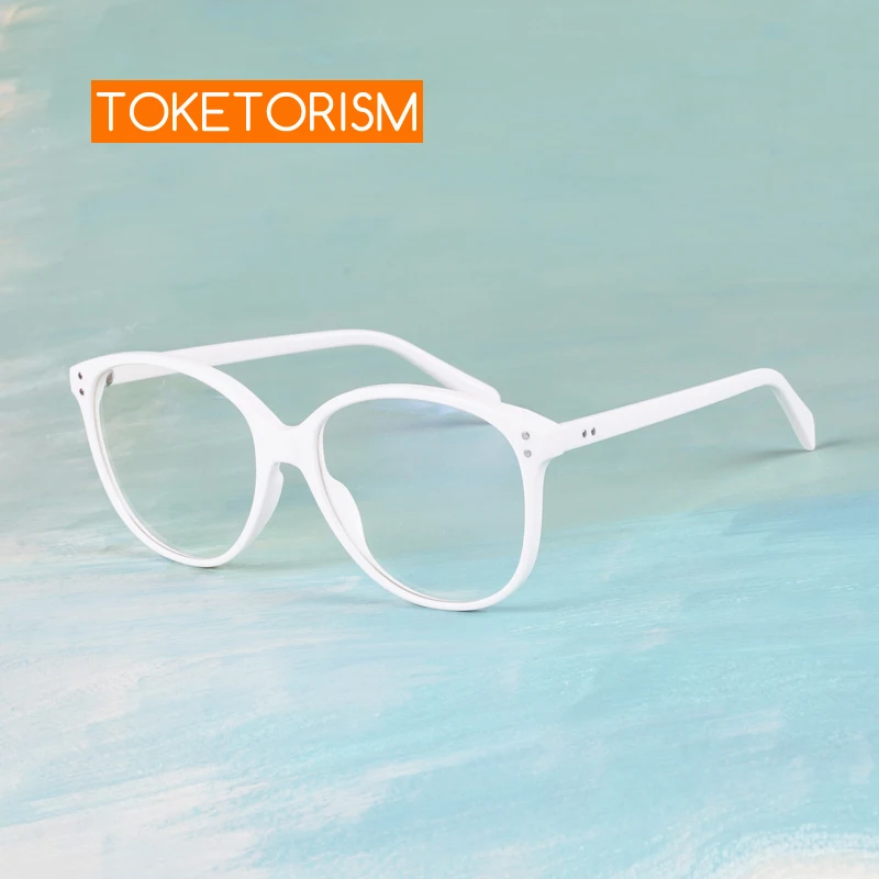 Toketorism Trends Oversized Anti Blue Office Glasses For Women Men's Computer Eyeglasses Big Frame 3005