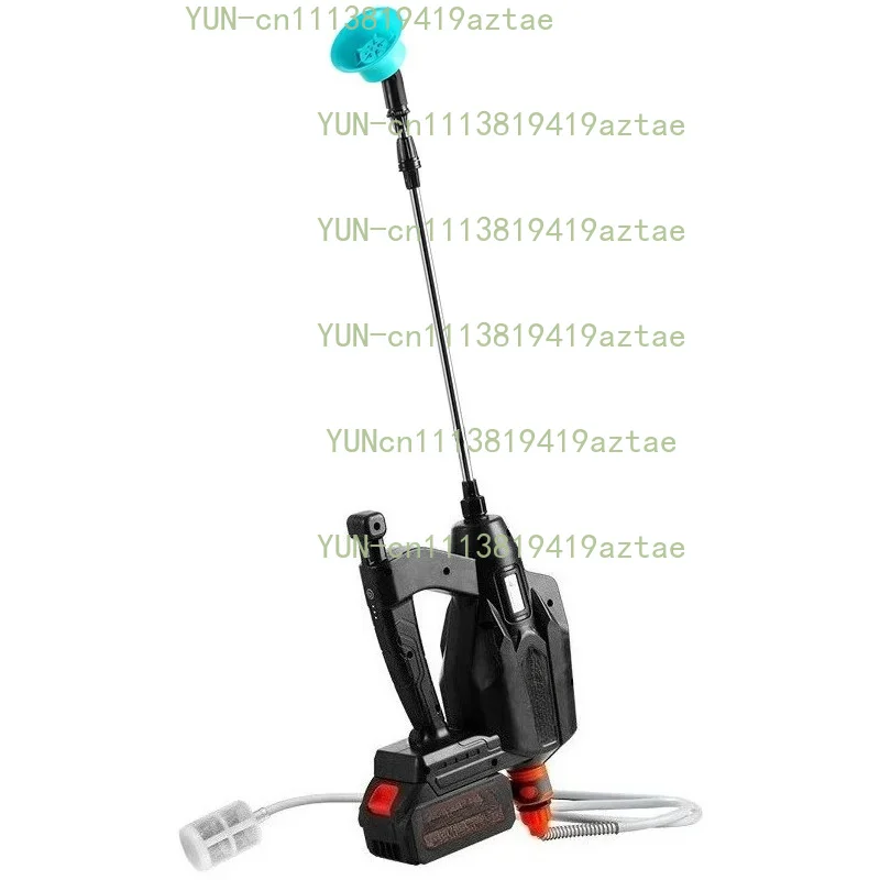 Rechargeable High Pressure Electric Spray Gun,Replaceable Lithium Battery Pesticide Spraying Tool with Universal Power Interface