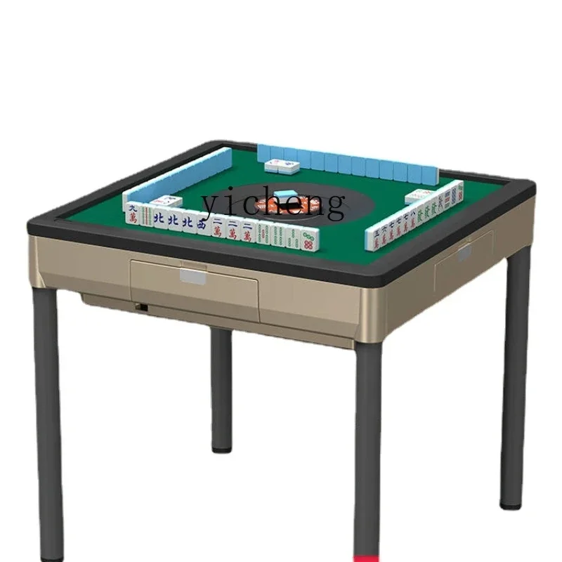 HYSPortable Small Mahjong Table Mini Household Folding Outdoor Automatic Mahjong Machine