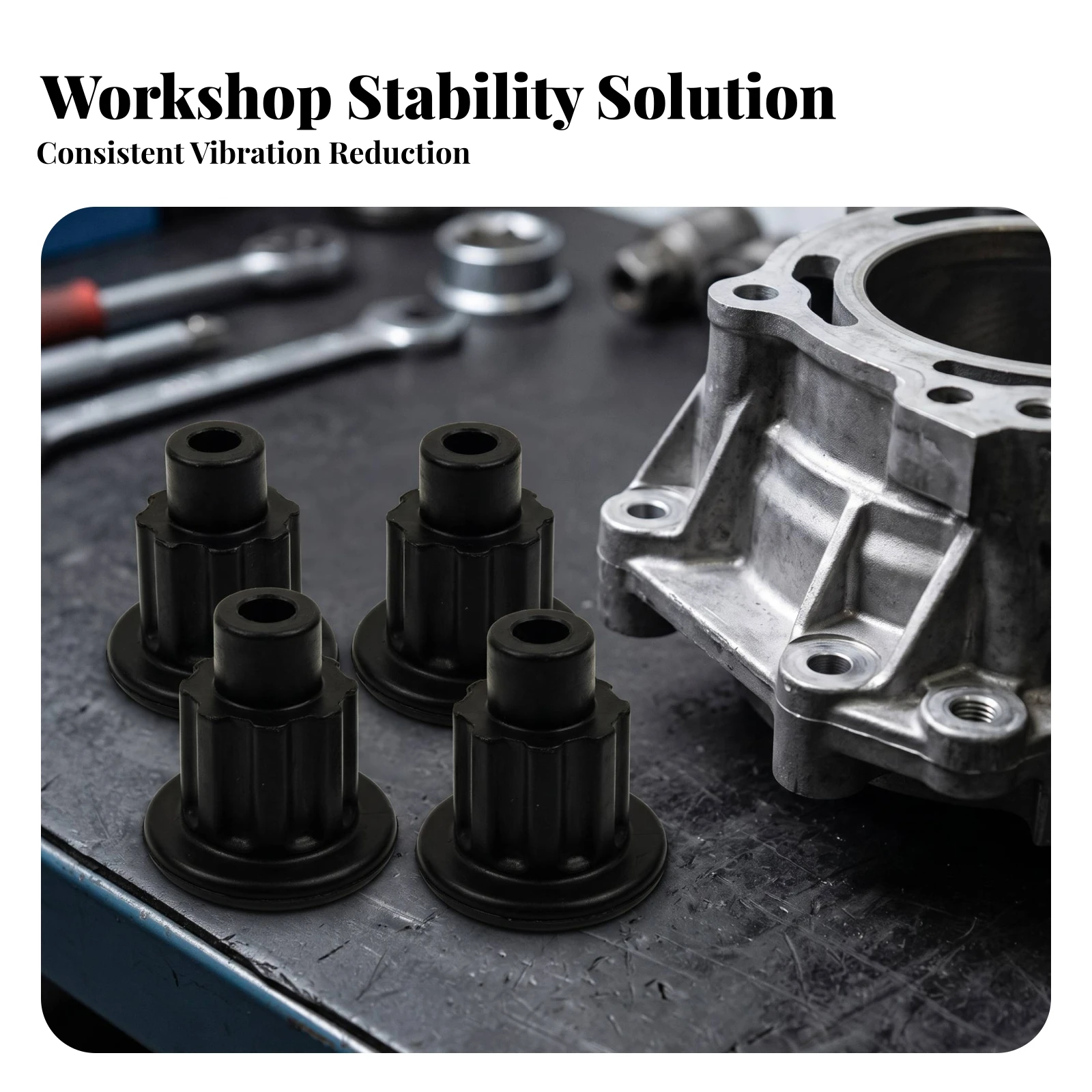 4 Pieces Engine Left Bushing Sleeve Direct-Fit ATV Sleeve with Flange for Mechanics, Vehicle Restoration