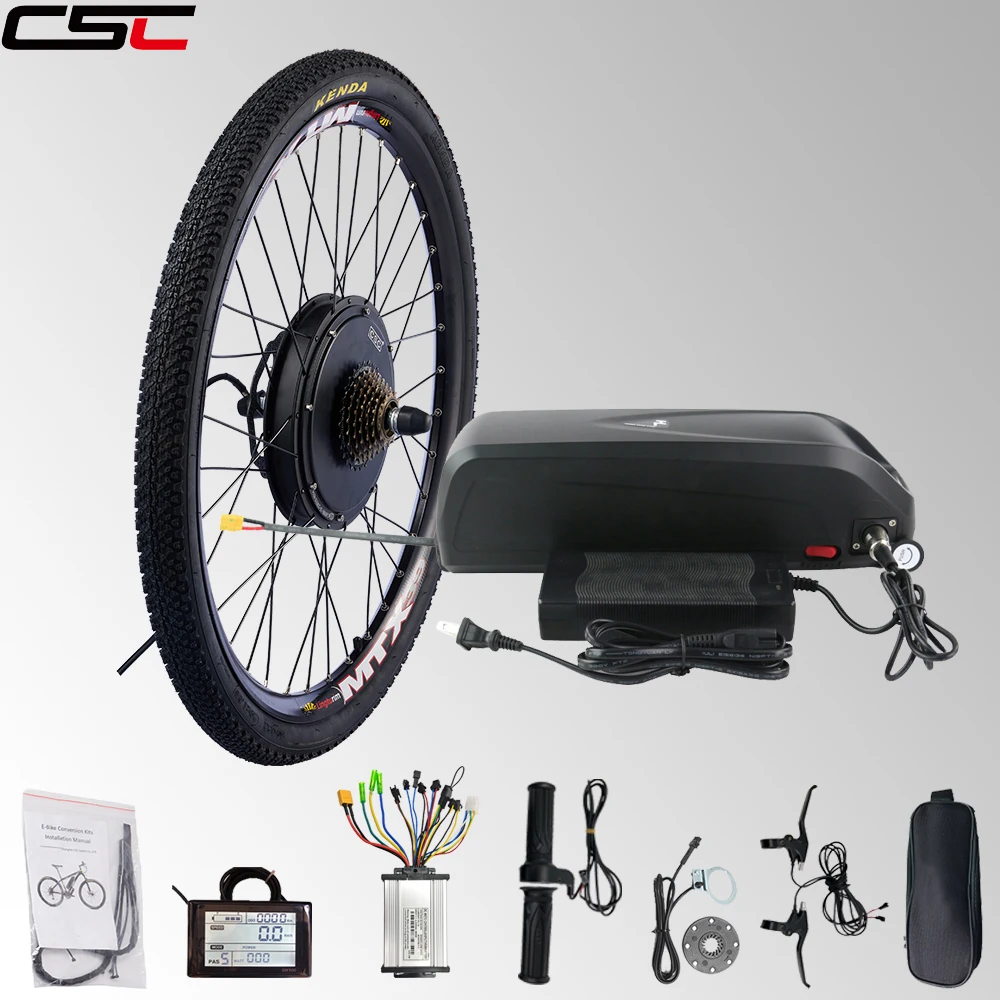 CSC دراجة كهربائية تحويل عدة 26in 27.5in 29in العجلة الخلفية MTX حافة 48 فولت 1000 واط 1500 واط محور المحرك بدون تروس للدراجات الكهربائية #1