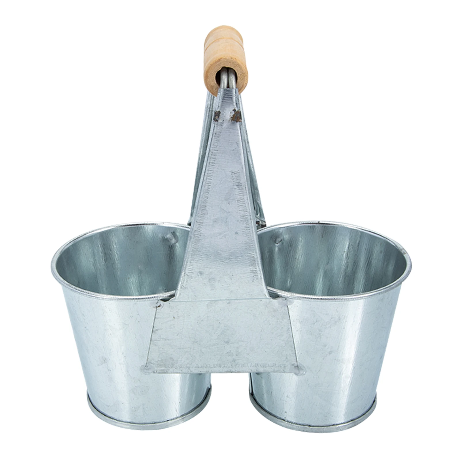 

Retro 2 Iron Flower Bucket Wood H for Indoor Decor Plant Rustic Flower Bucket Pot Dry Flowers Rustic Tin Succulent Planter
