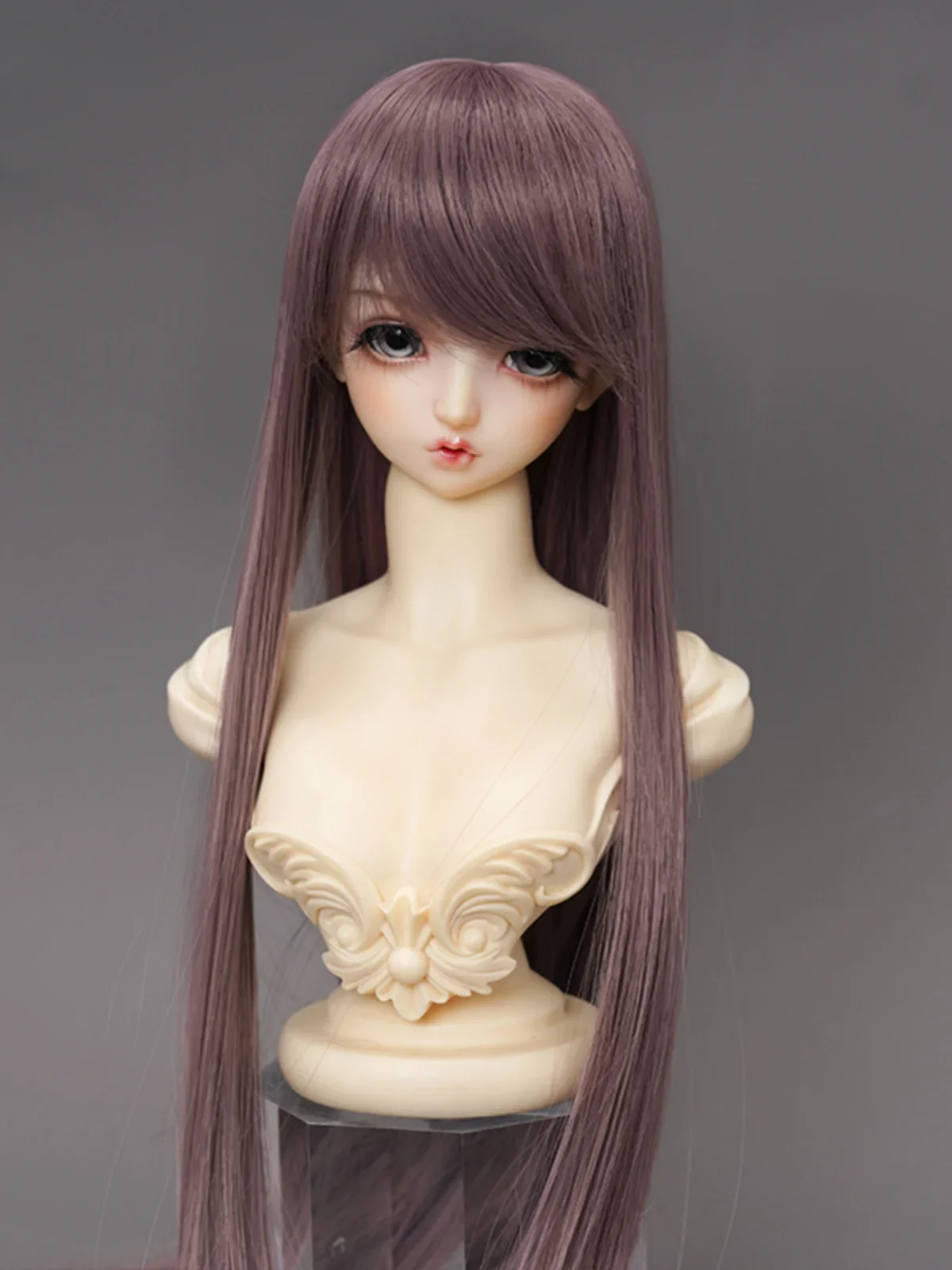 วิกผมตุ๊กตา BJD 1/3 1/4 1/6สำหรับตุ๊กตา BJD 60/45/30cm ของเล่นแต่งตัวผมยาวตรงหน้าม้าเพลย์เฮาส์เครื่องประดับตุ๊กตาไม่มีตุ๊กตา