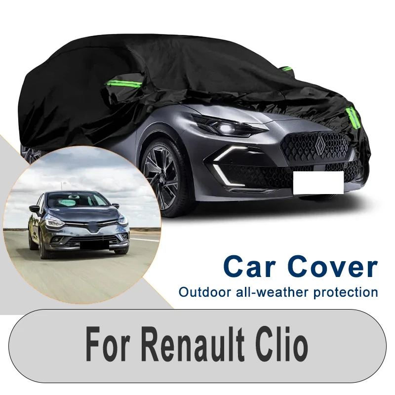 

Snowproof Dustproof Car Cover for Renault Clio - Winter Summer Outdoor Waterproof Sunproof Auto Protection Accessory