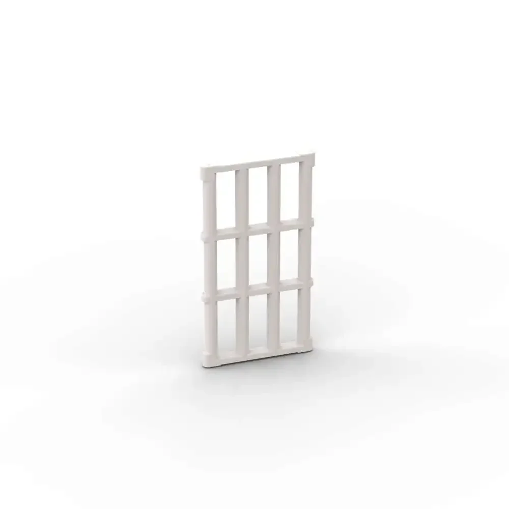 MOC 10PCS 92589 Bar 1x4x6 Building Blocks Kit Door Window Grille With End Brick Creative Toys Birthday Boys Girls Special Gift
