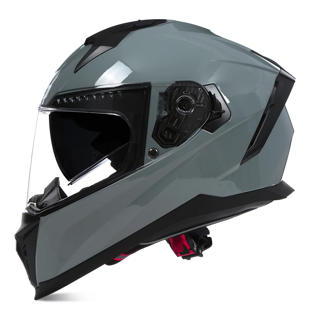 Punkt ece Vollgesichts-Motorrad helm Doppel linse Reiten Motocross Racing Motorrad Helm Top Schutz Cascos Moto Free Mask Handschuh