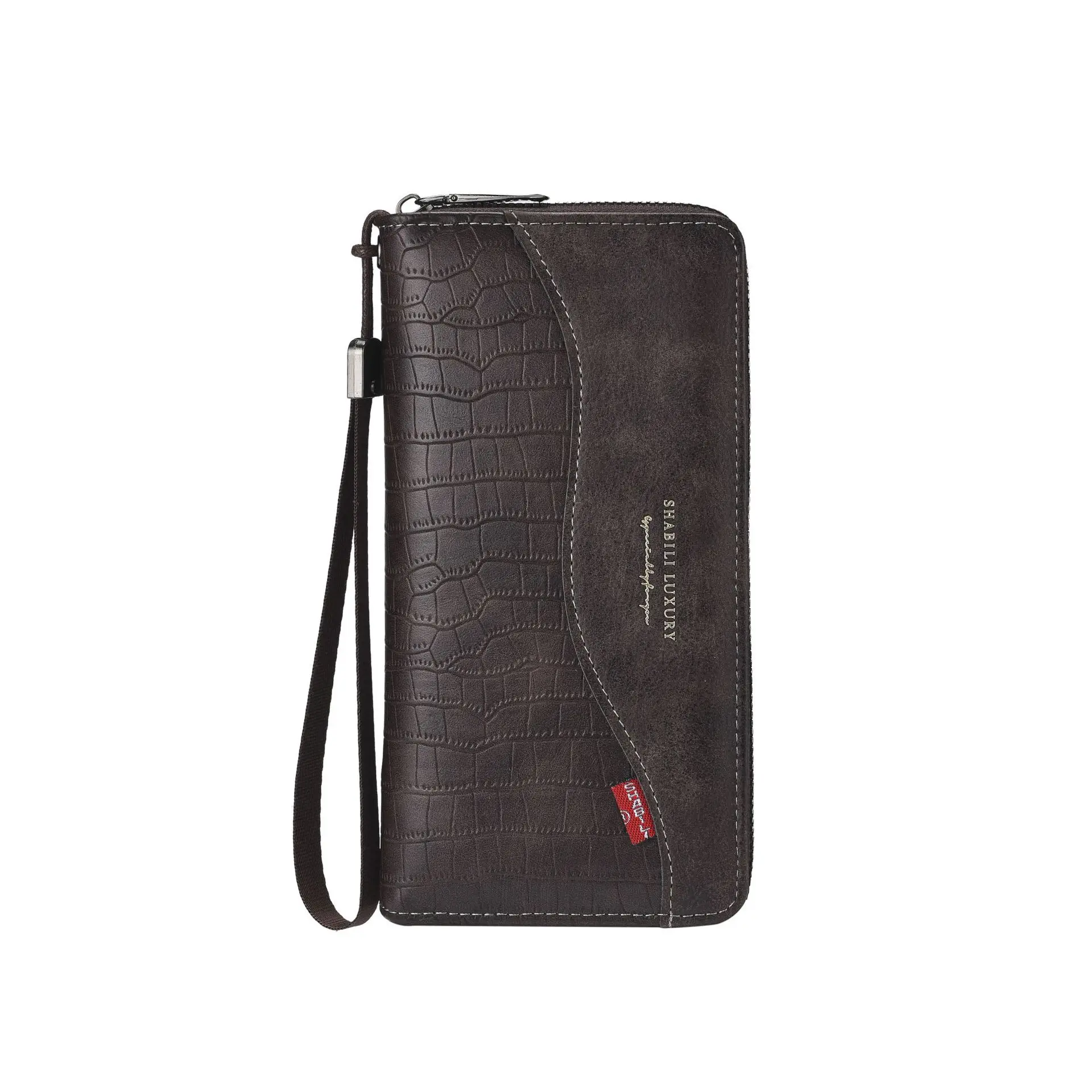 2025 nieuwe herenportemonnee nieuw ontwerp casual multi-card lange portemonnee mobiele telefoon portemonnee grote capaciteit handtas mode groothandel