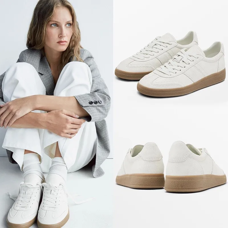 

Mrxmusdutit/женская обувь, спортивная обувь из натуральной кожи, противоскользящая белая обувь на подошве с перекрестным ремешком, немецкая тренировочная обувь