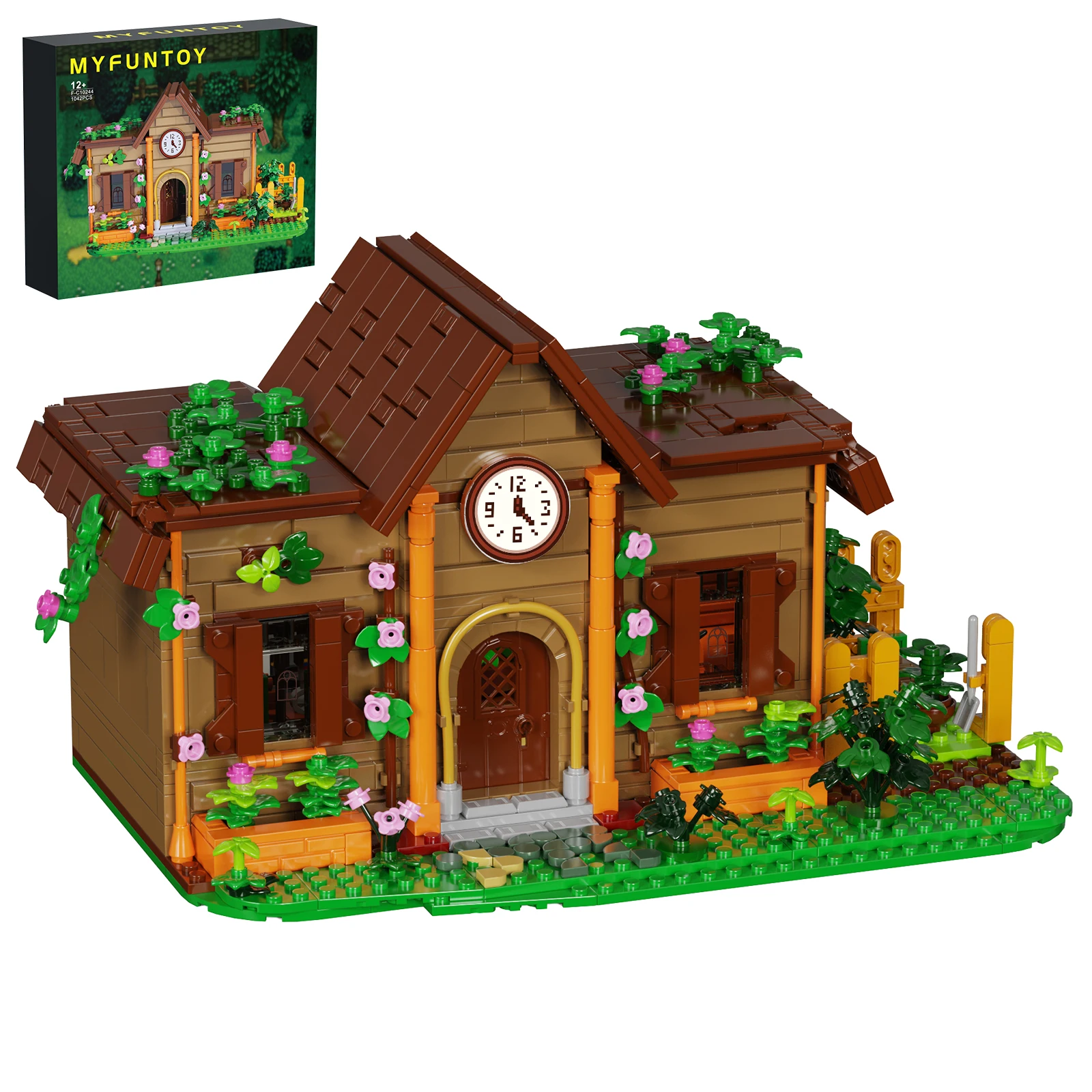 BuildMOC Stardews Community Center Building Block Set,Ideas Garden Cottage House Model Toys Children Gifts(1042 PCS)