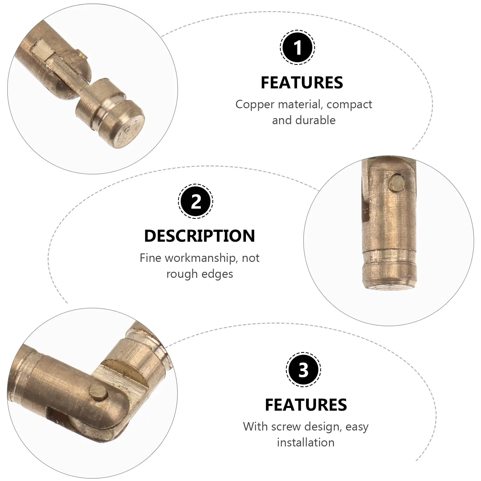 

50pcs 5X15Mm Copper Self-Closing Spring For Jewelry Box Automatic Box Hinges Cylindrical Metal Hinge Brass Hinge Heavy Duty Case
