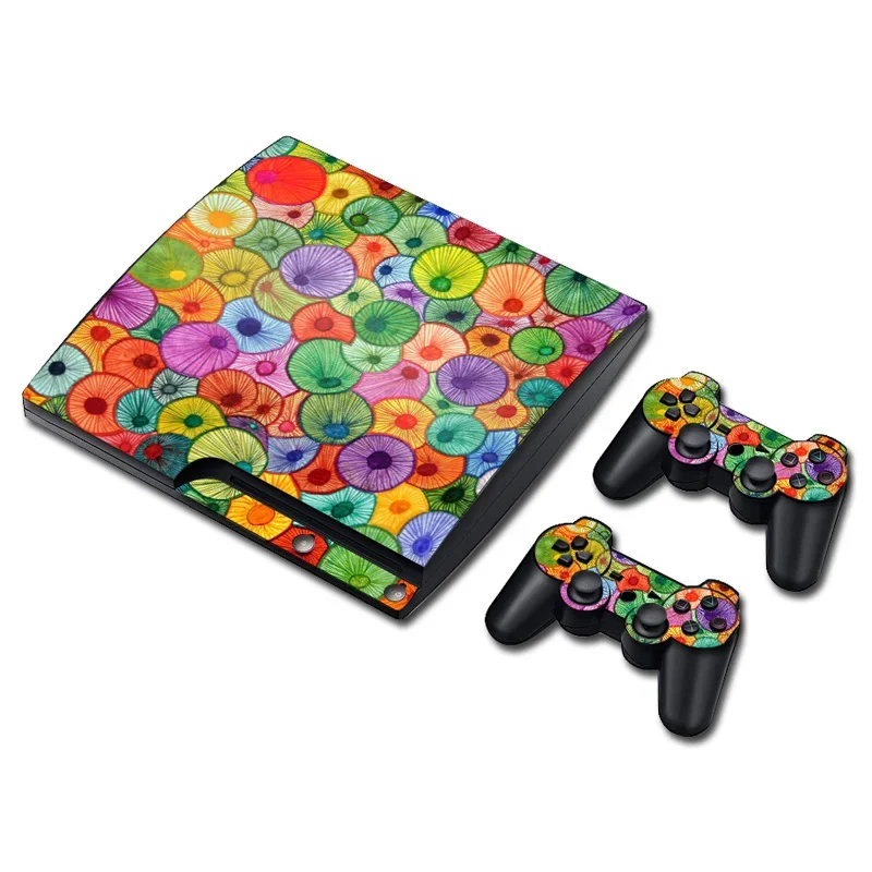 Calcomanía de vinilo para PS3, pegatina de piel delgada, cubierta de accesorios, nuevos diseños de accesorios de juego