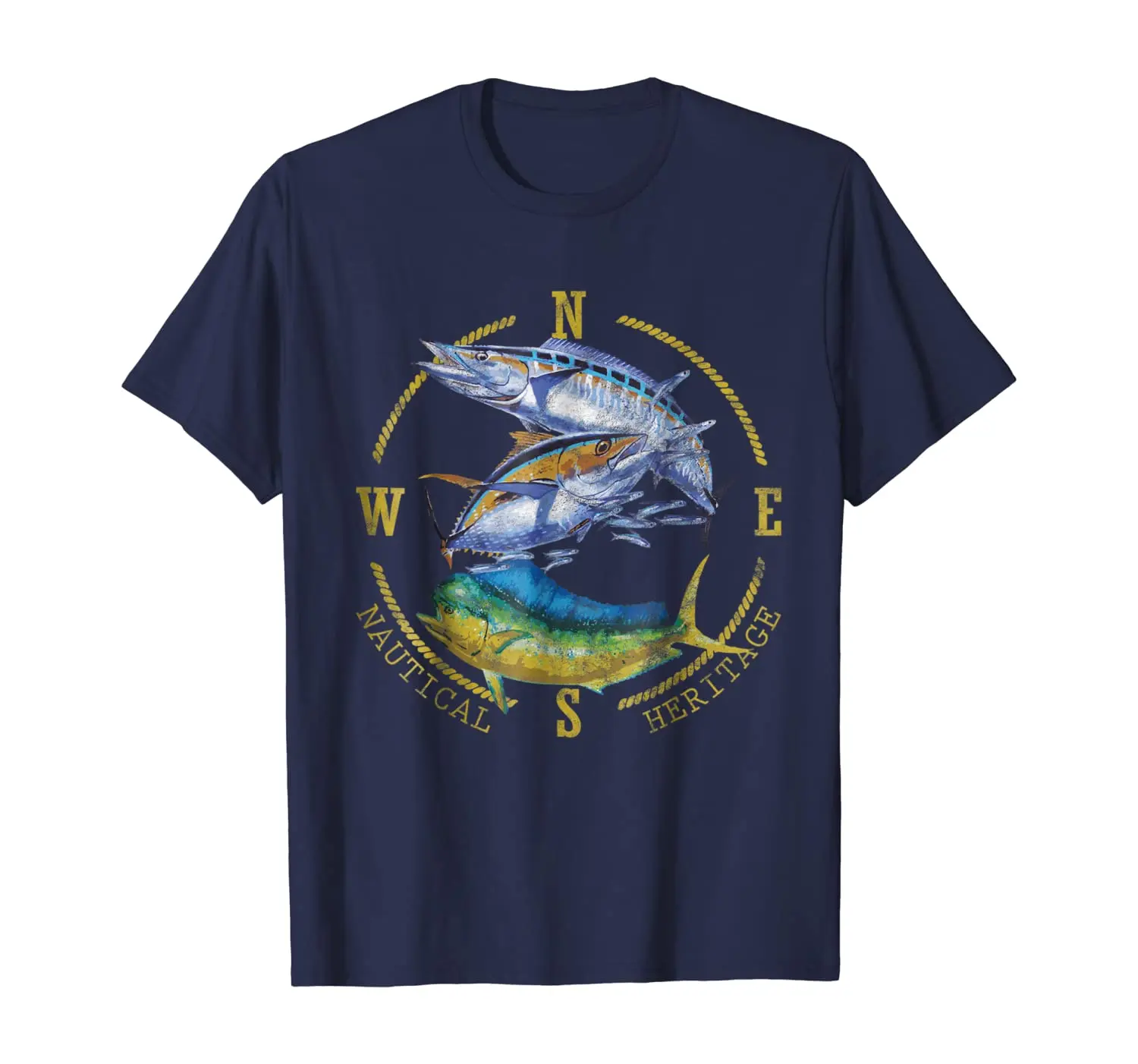 Mahi Mahi Tuna Kingfish Nautical Fishing Angler Gift T-Shirt. Summer Cotton Short Sleeve O-Neck Mens T Shirt New S-3XL