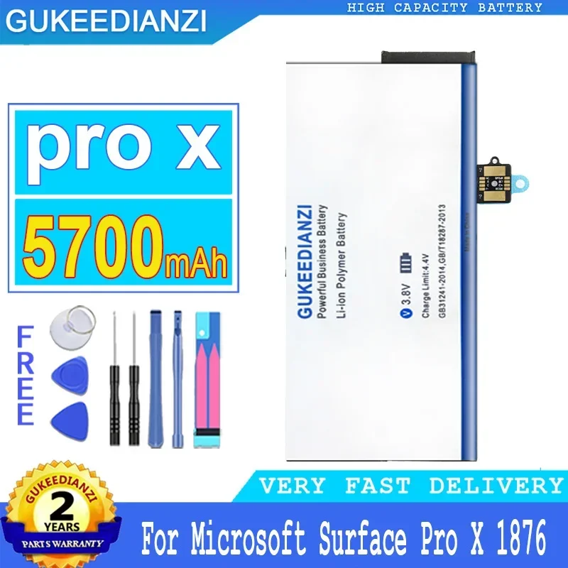 

GUKEEDIANZI Battery for Microsoft Surface Pro X, Big Power, 5700mAh, G3HTA056H, 1876