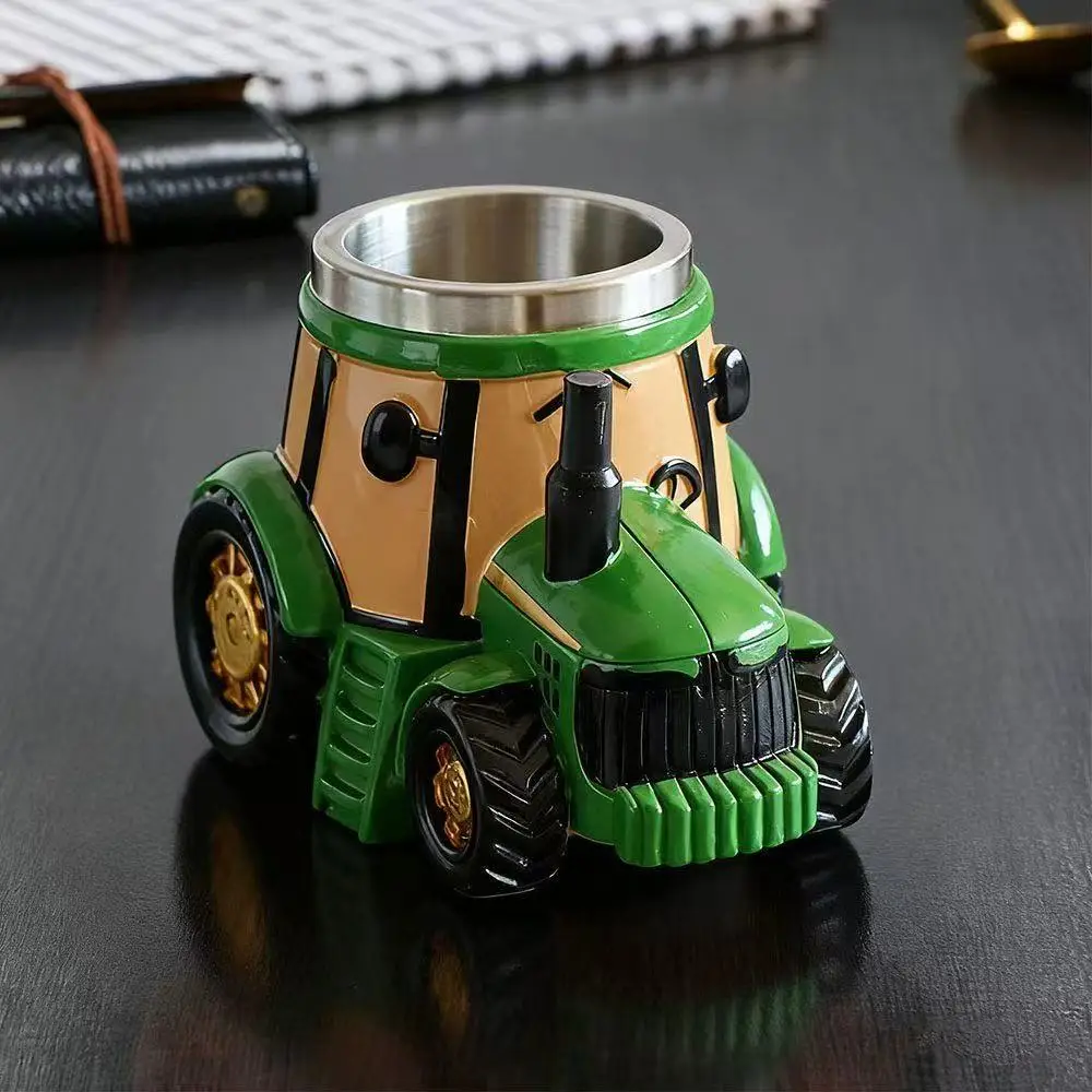 Jie11 Handcrafted 11-Ounce Coffee Mug Semi-Trailer Shape Unique Tractor Design Creative Gift for Farm And Truck Lovers
