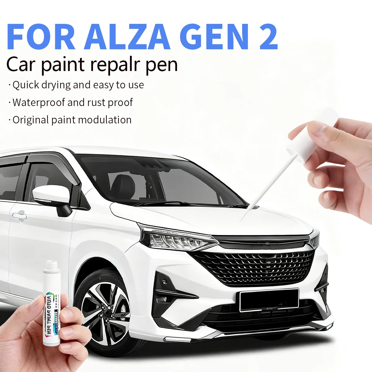 

Для 2009-2025 PERODUA ALZA Аксессуары для ручек для ремонта автомобильной краски Черный 209 Синий B77 Красный R67 Серебристый S28 Медальон Серый S33 Фиолетовый P11