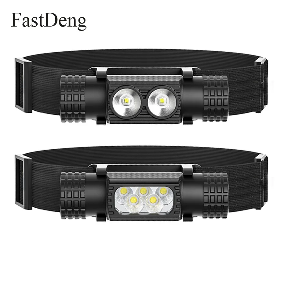 1200LM 10W T6 LED Headlamp Mini White Light Torch Flashlight 18650 Battery Headlight Forehead For Camping Fishing Hunting