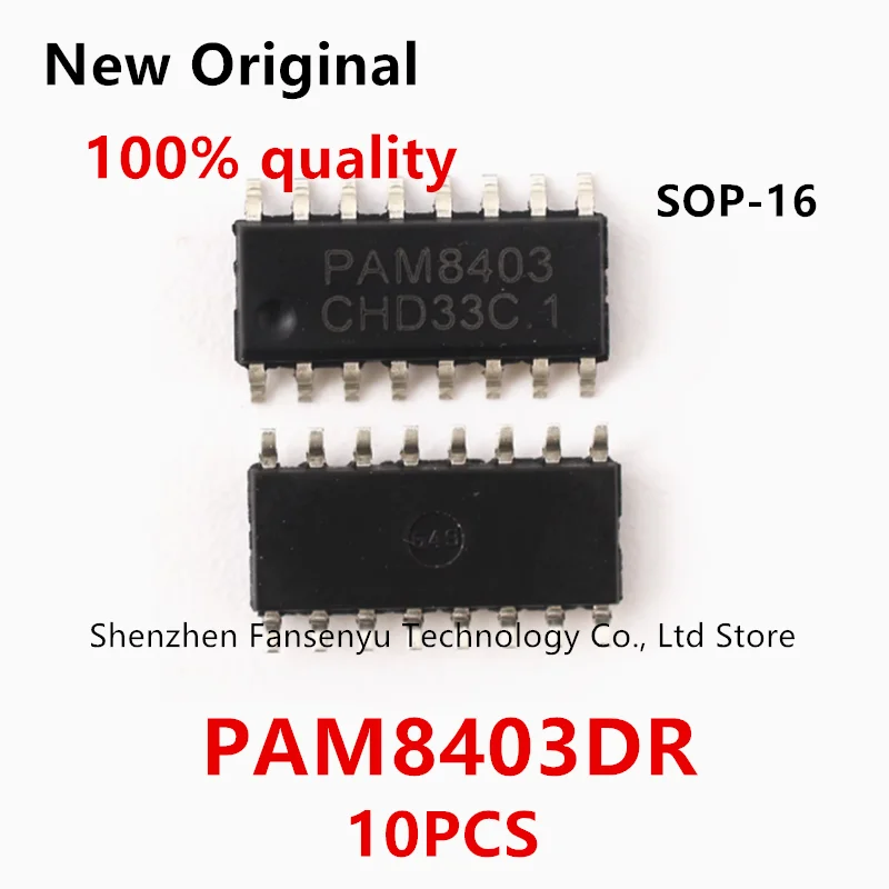 

(10piece)100% New Original PAM8403DR PAM8403 SOP16 Chipset