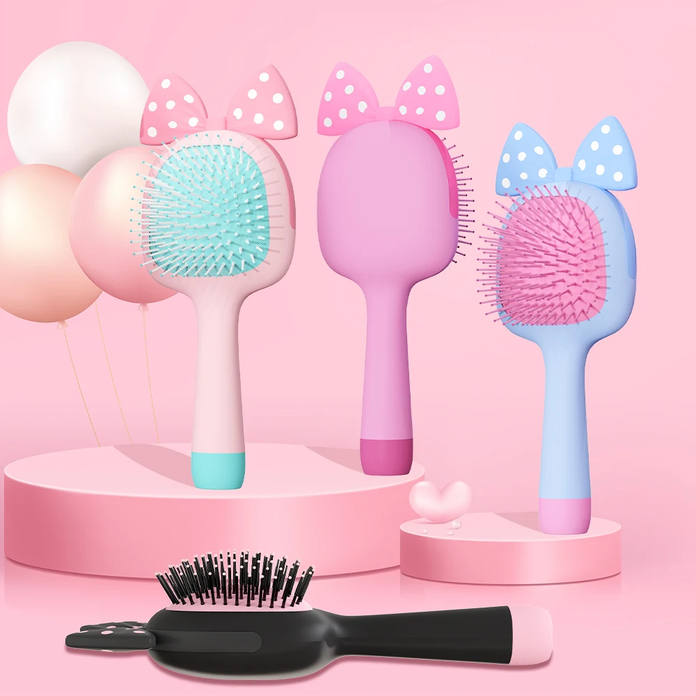 

1pc Cartoon Air Cushion Hairbrush Detangling Hair Brush Cute Household Kawaii Massage Comb Fashion Woman Holiday Gifts with Box