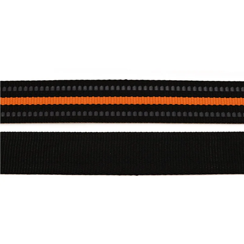 5 metros 15mm/20mm segurança reflexiva webbing fita tira verde laranja preto para saco cinta pet colar artesanal acessórios