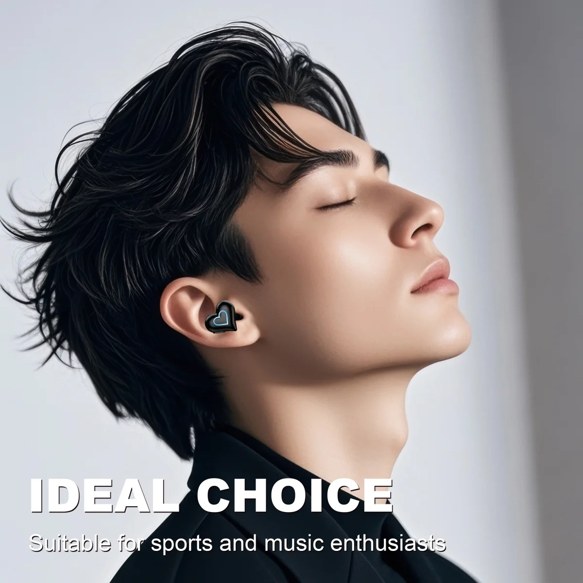 Neue herzförmige kabellose Bluetooth-Kopfhörer, kabellose Ohrhörer, niedliche Musik-Kopfhörer, hübsche Mädchen wie Bluetooth-Kopfhörer