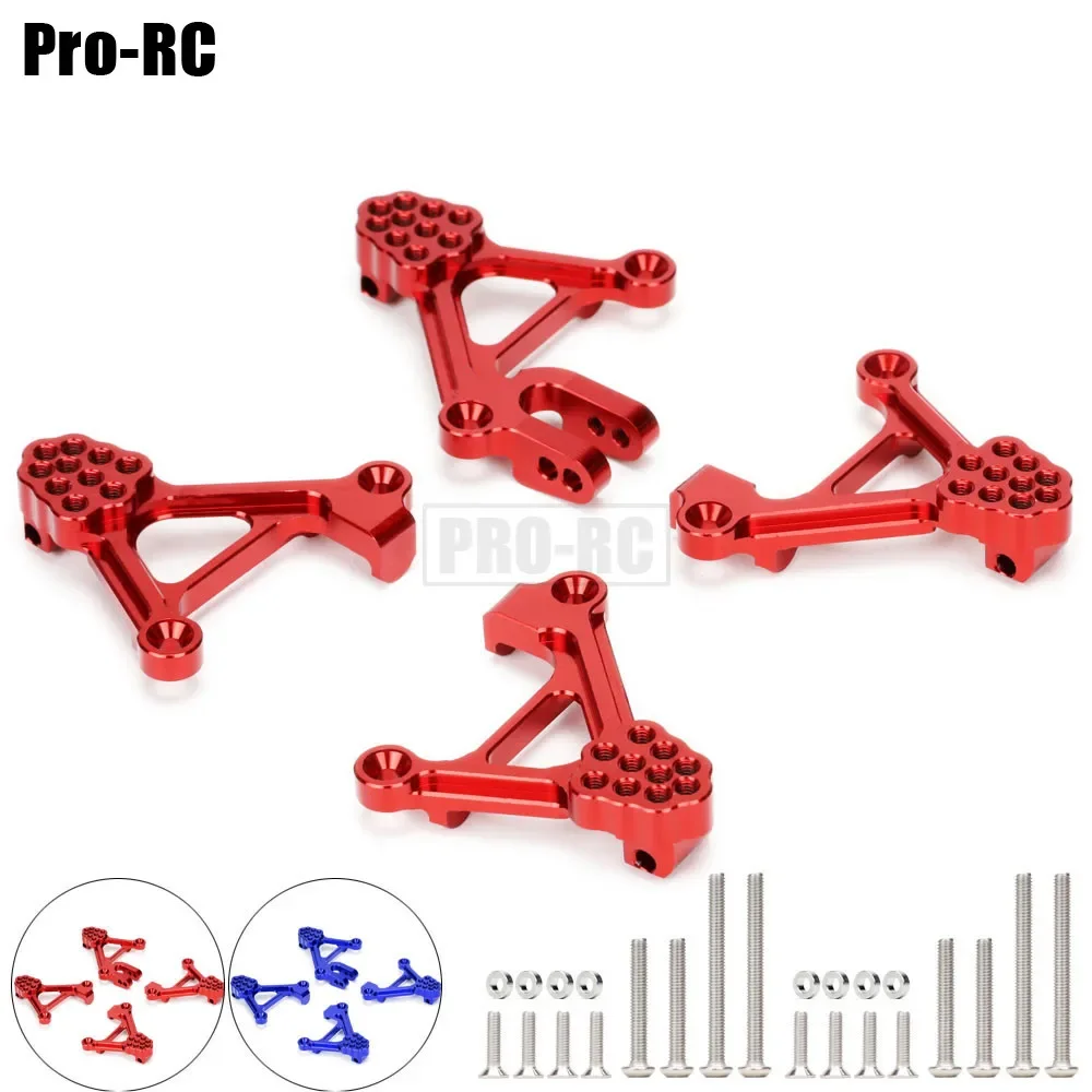 4 Buah Dudukan Peredam Menara Kejut Dapat Disesuaikan Aluminium 8216 untuk Traxxas 1/10 TRX-4 TRX4 TRX6 Chevrolet Sport Kit Belum Dirakit Bagian Rc