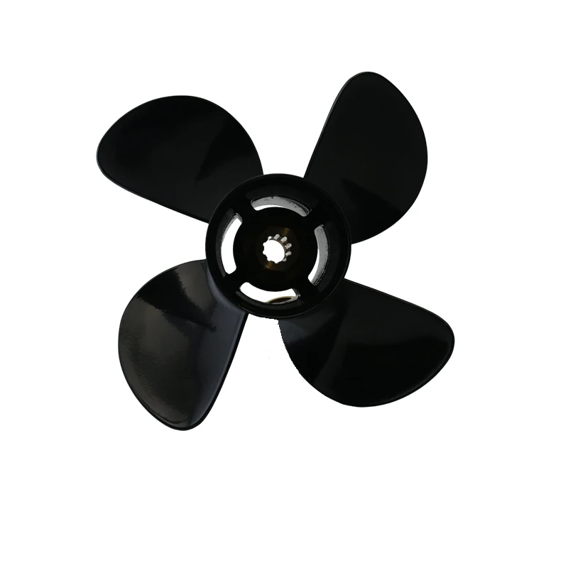 4 Blades BoatMan Outboard Propeller 9.25x9/10/11 For Tohatsu/Mercury Outboard Motor 9.9-20HP 14 Tooth Spline 5113-093-09