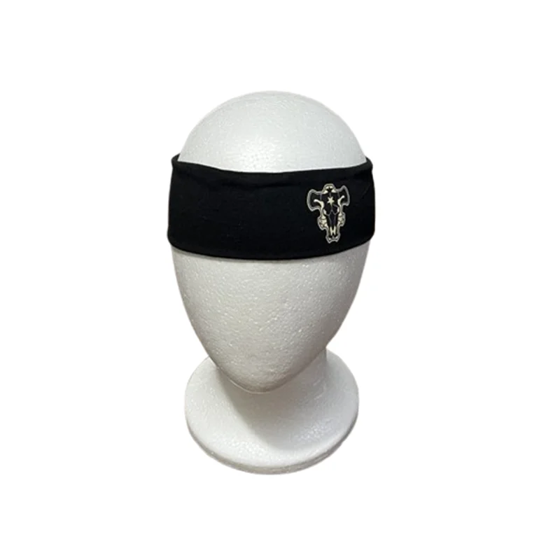 New Anime Headband Black Clover Emperor Logo Asta Magic Knight Cosplay Head Wear Band Costume Emblem Props Halloween view 2
