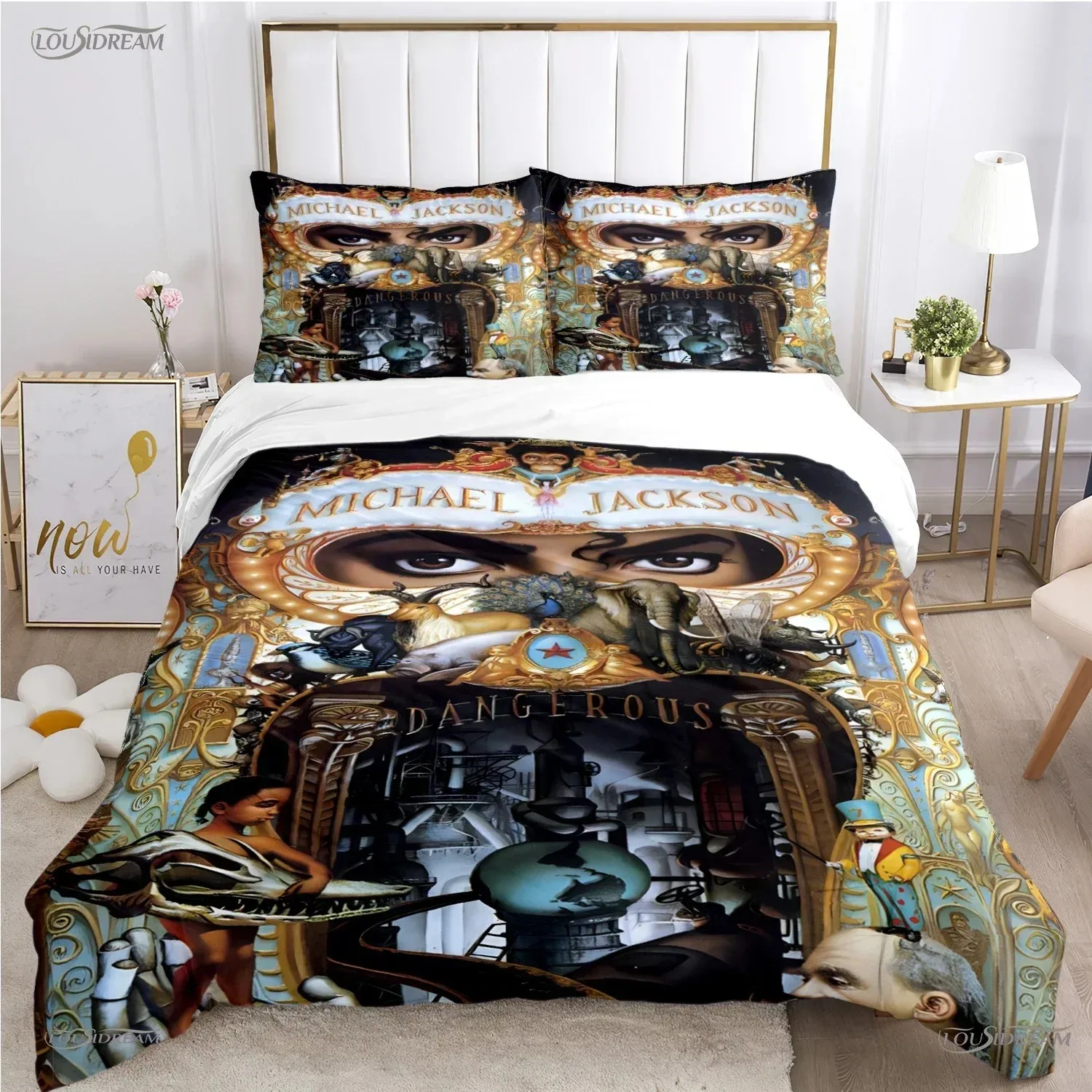 3D Print Michael J-Jackson Bedding Set Bedroom Soft Modern Bedspreads Comefortable Kids Duvet Cover Quilt Cover And Pillowcase