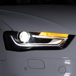 For Audi A4 A4L RS4 S4 B8.5 2013-2016 LED Auto Headlights Assembly Upgrade High Configuration Projector Lens Tool Accessories