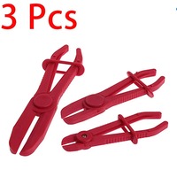 3Pcs/Set Car Hose Clamp Kit Hose Pinch Off Plier Flexible Hose Clamp Brake Pipe Fuel Pipeline Clamp Pliers Plastic Repair Tool