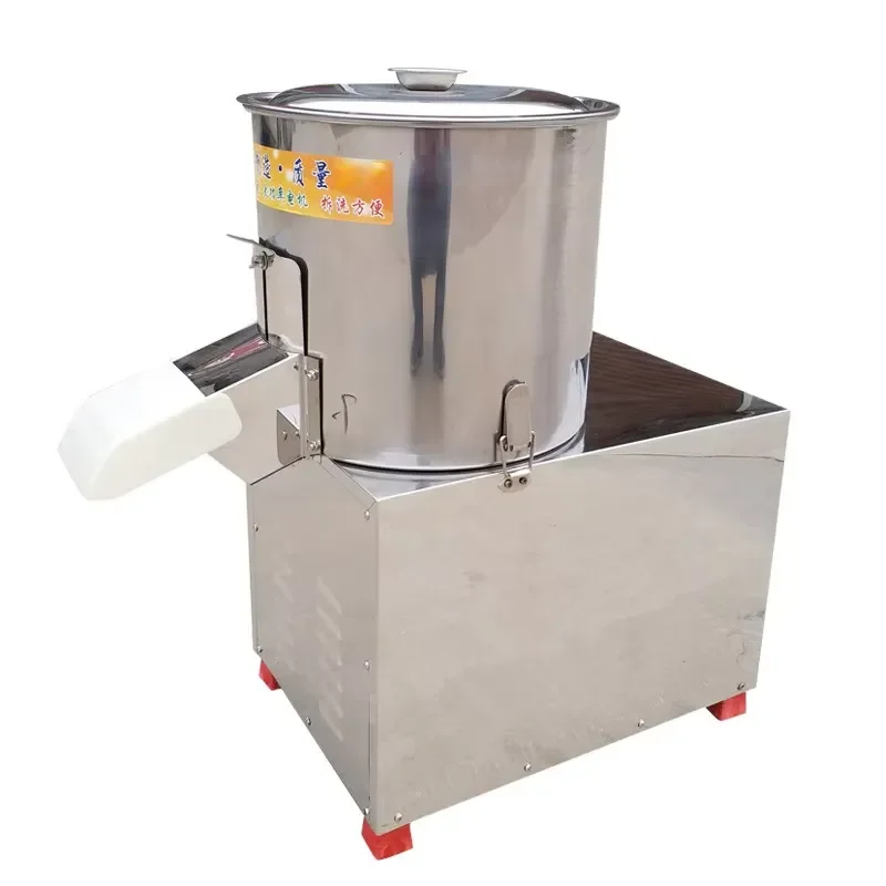 High Efficiency Automatic Ginger Garlic Grinder Food Grade Stainless Steel Vegetable Fruit Shredder for Restaurant Kitchen