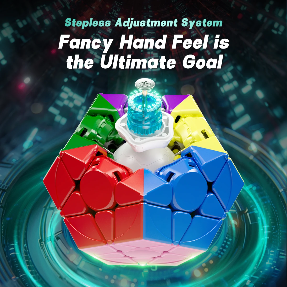 Gan Cube Cube Megaminx YongJun YJ YuHu M V2M Magnétique - Dodecaèdre 3x3 Stickerless, Avec Support Gan Cube Cube Megaminx YongJun YJ YuHu M V2M Magnétique - Dodecaèdre 3x3 Stickerless, Avec Support