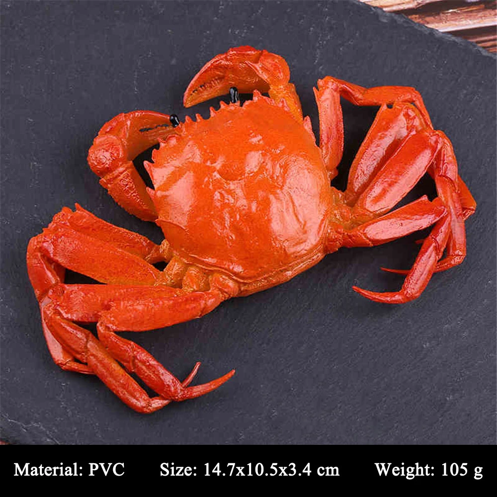 baby kids children toys sea animal props hotel restaurant store shop decoration fake simulation lobster shrimp crab model