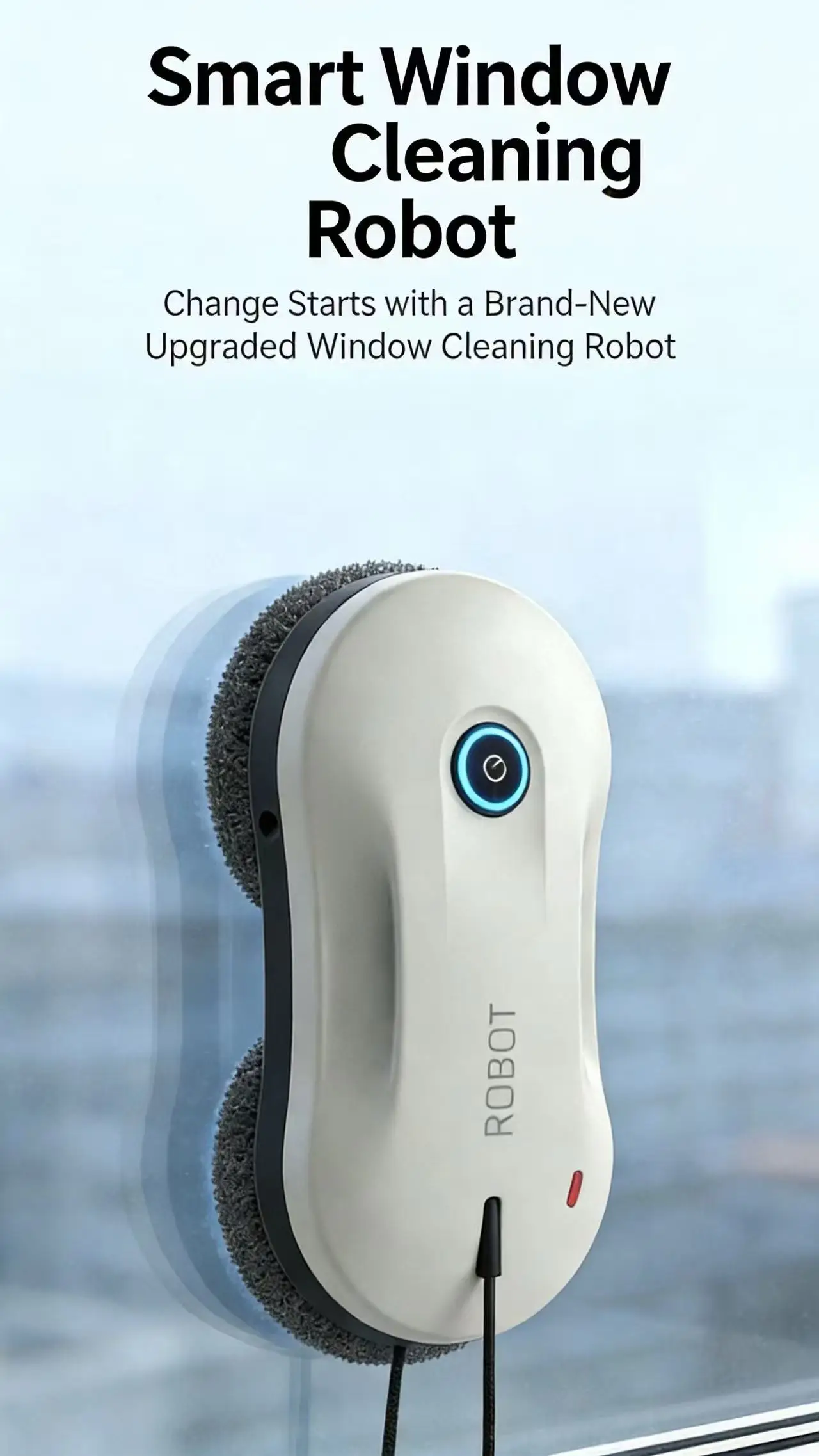 72W High-Power Intelligent Dual-Jet Multifunctional Window Cleaning Robot, An Electric Glass Cleaning Wonder