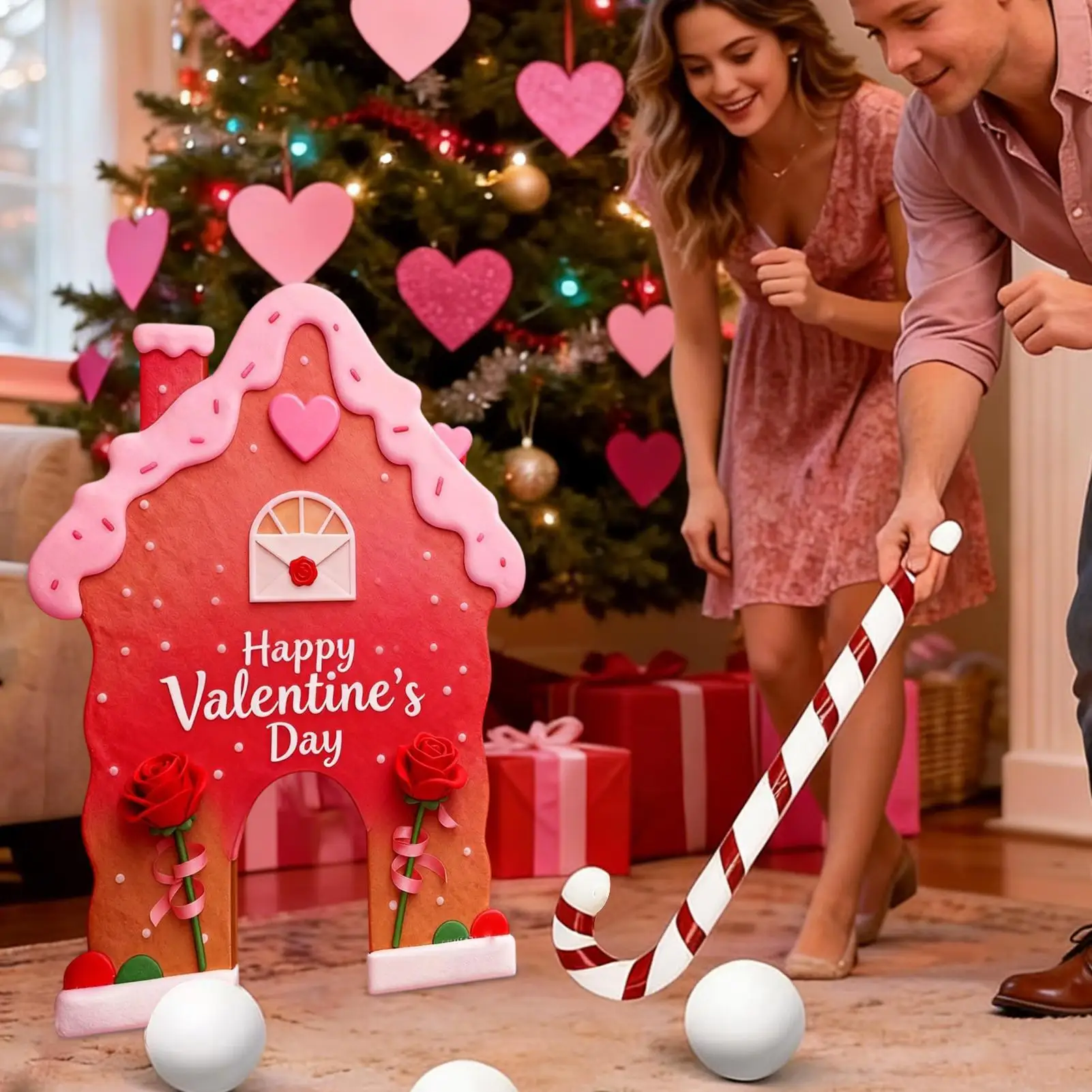 

Пряники для гольфа, забавные портативные домашние и уличные праздничные мини-игрушки, пряничный рождественский мини-игровой набор для домашней комнаты, вечеринки