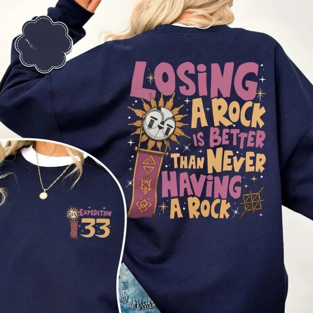 Closing A Rock Sweatshirt Expedition 33 Hoody Gaming Esquie Sweater Clair Obscur Video Game Gamer Gifts Winter Clothes Women