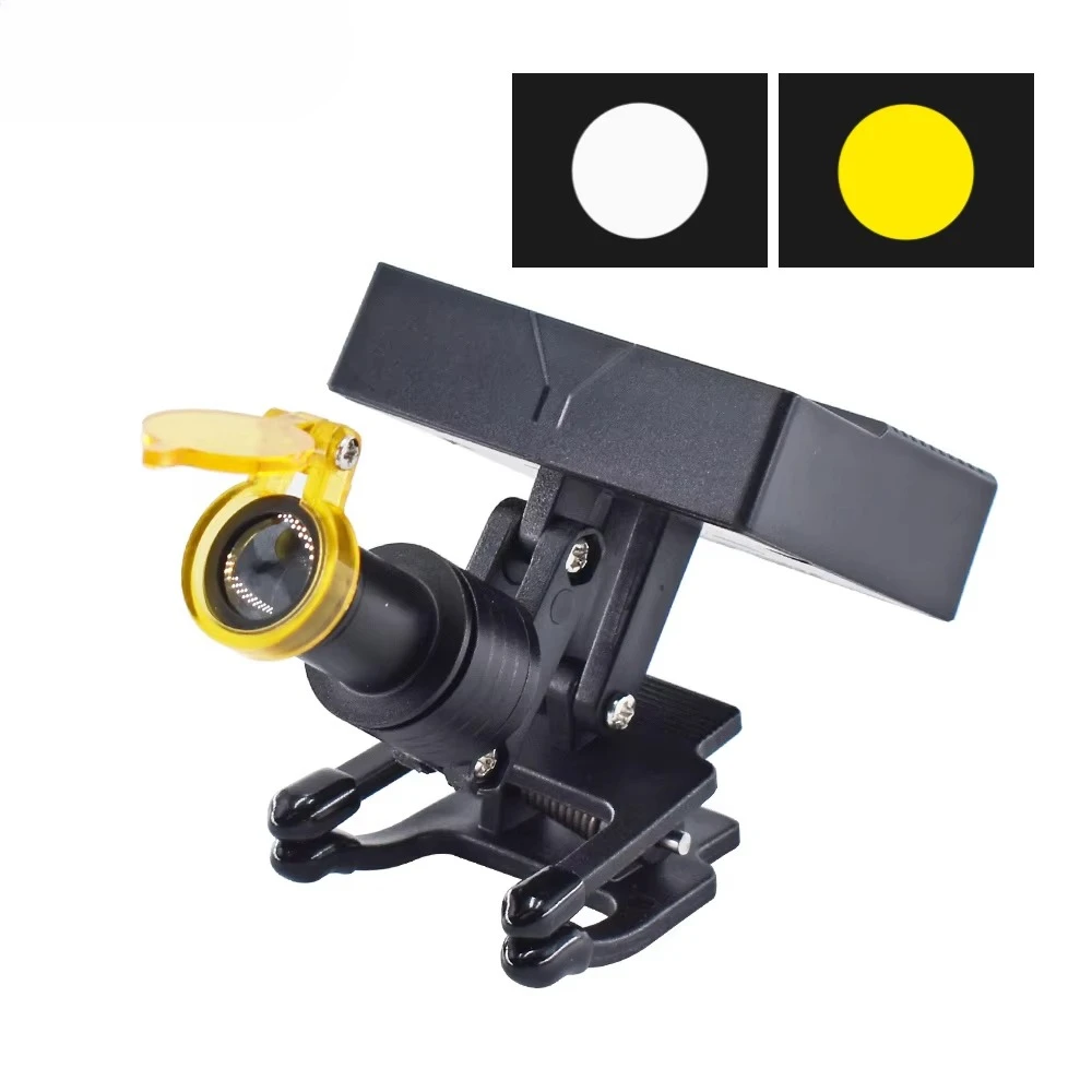 

HESPERUS Dentals 5W Wireless LED Headlight With Clip Portable Binocular Light for Dentist Loupe Lab Medicals Magnifier