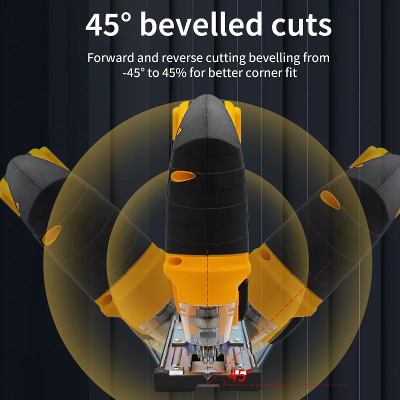 For Dewalt 20V Battery PIN Multifunction Cordless Electric Jig Saw Portable 2700RPM Adjustable Woodworking Power Tool