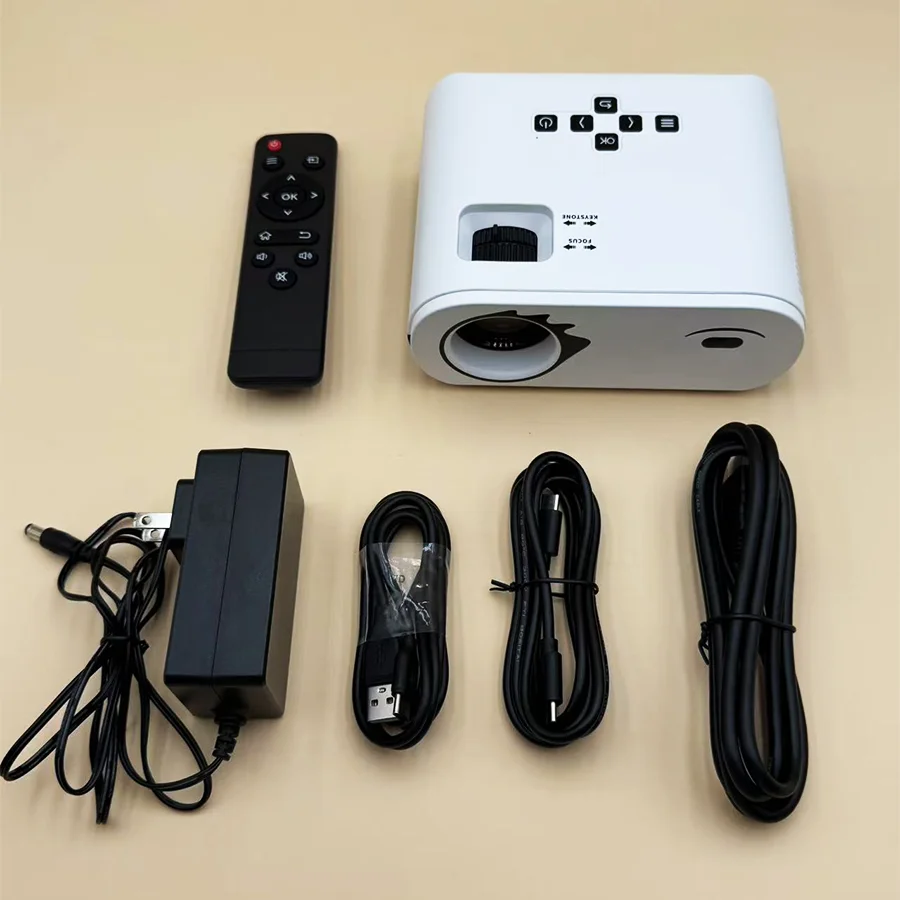 2025 Upgraded 5G WiFi Bluetooth Projector 1080P Video Projector wih USB-C Power Bank Compatibility Home Theater Mini Projector​