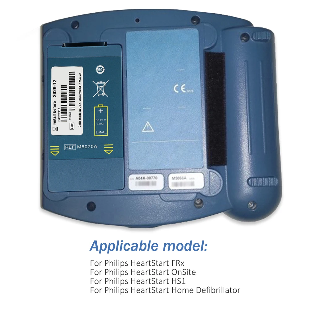 Imagem -04 - Substituição de Bateria Etesbay M5070a para Desfibrilador Doméstico Philips Heartstart M5066a M5068a 110300 Bateria M5067a